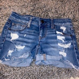 American Eagles Ripped Jeans Shorts
